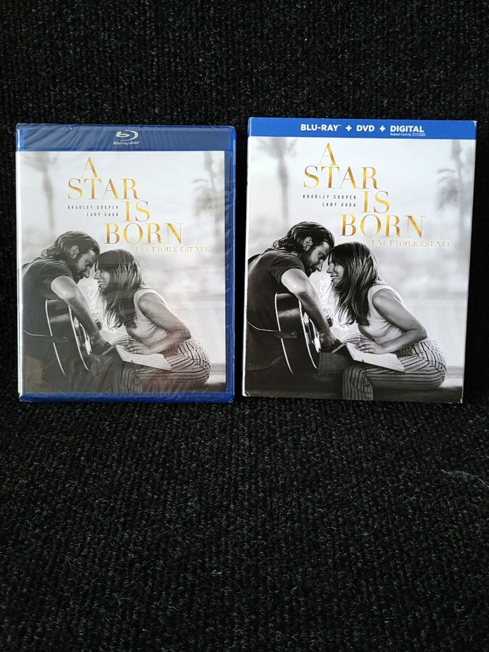 ⚡3/$20⚡ *NEW*  A STAR IS BORN Blu-ray + DVD + Slipcover Lady Gaga Bradley Cooper